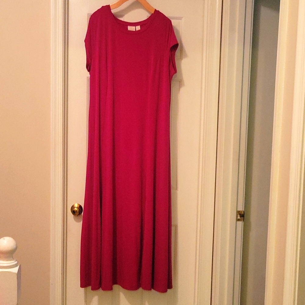 Chicos Pink Maxi Dress Size 3 or Reg 16